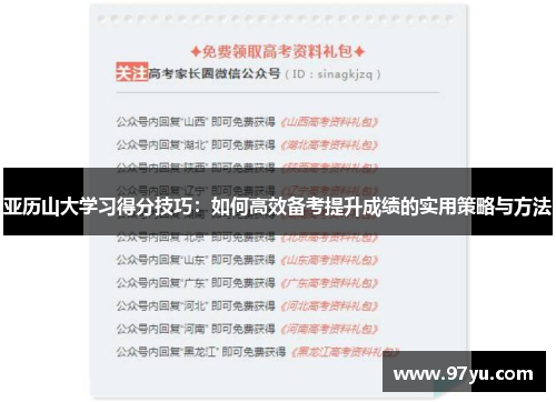 亚历山大学习得分技巧：如何高效备考提升成绩的实用策略与方法